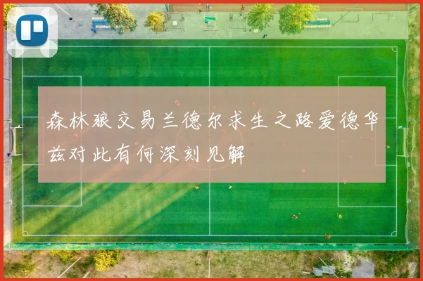 森林狼交易兰德尔求生之路爱德华兹对此有何深刻见解